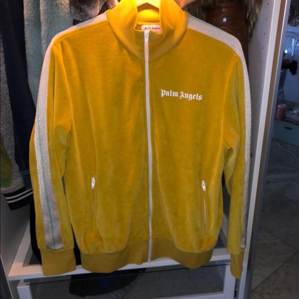 Palm angels velour track jacket